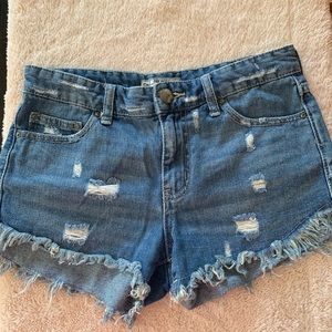 Free people denim shorts